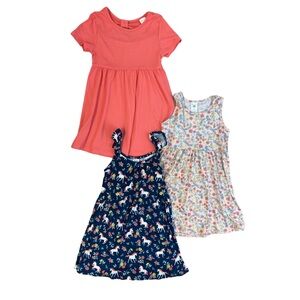 Member's Mark Girl's 3-Pack Sleeveless & Short Sleeve Dress Set